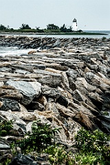 Breakwater Leads to Black Rock Harbor Light